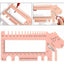 Set 2 Medidores Regla De Palillos Y Crochet Para Tejer