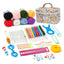 Set De Crochet Lanas Y Accesorios Para Tejer Con Bolsito