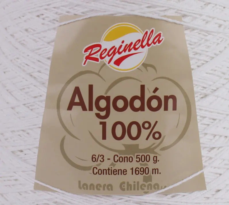 2 X Conos De Algodon 100% Reginella 500grs C/u