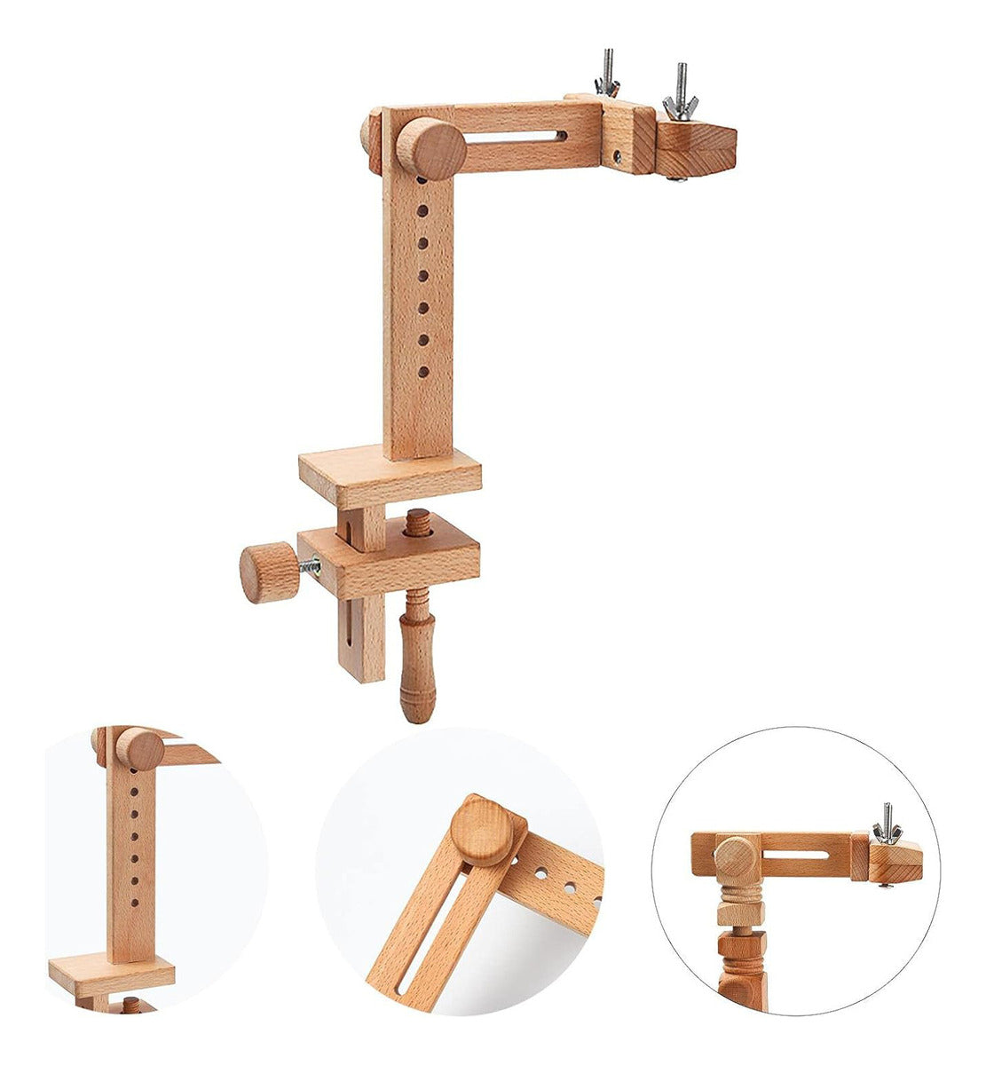 Soporte De Madera Ajustable Para Bastidor De Bordado