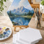 Set 5 Bastidores Hexagonales 20cm Para Pintura Canvas 280g