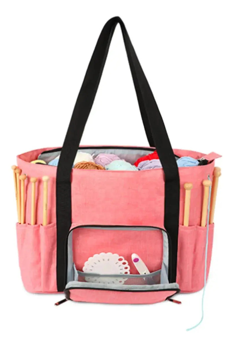 Bolso Organizador Para Tejido Y Crochet Porta Ovillos
