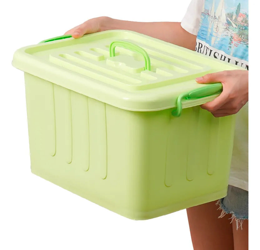 Caja Organizadora De Plastico 30 Litros Con Tapa Multiuso