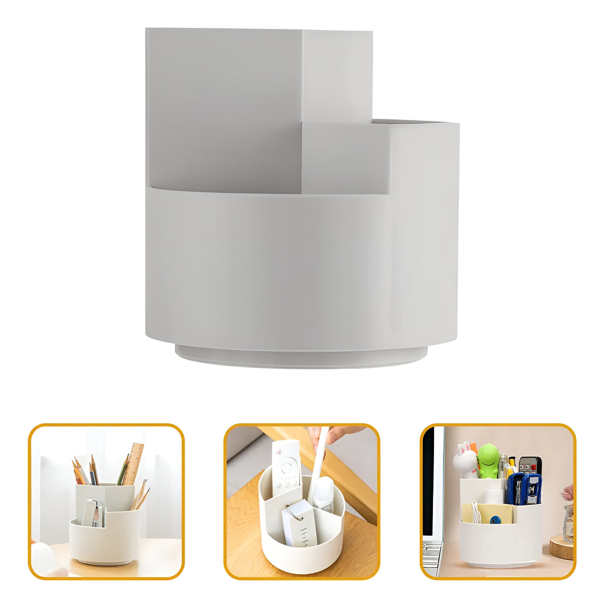 Porta Lapices Giratorio Organizador De Escritorio Maquillaje