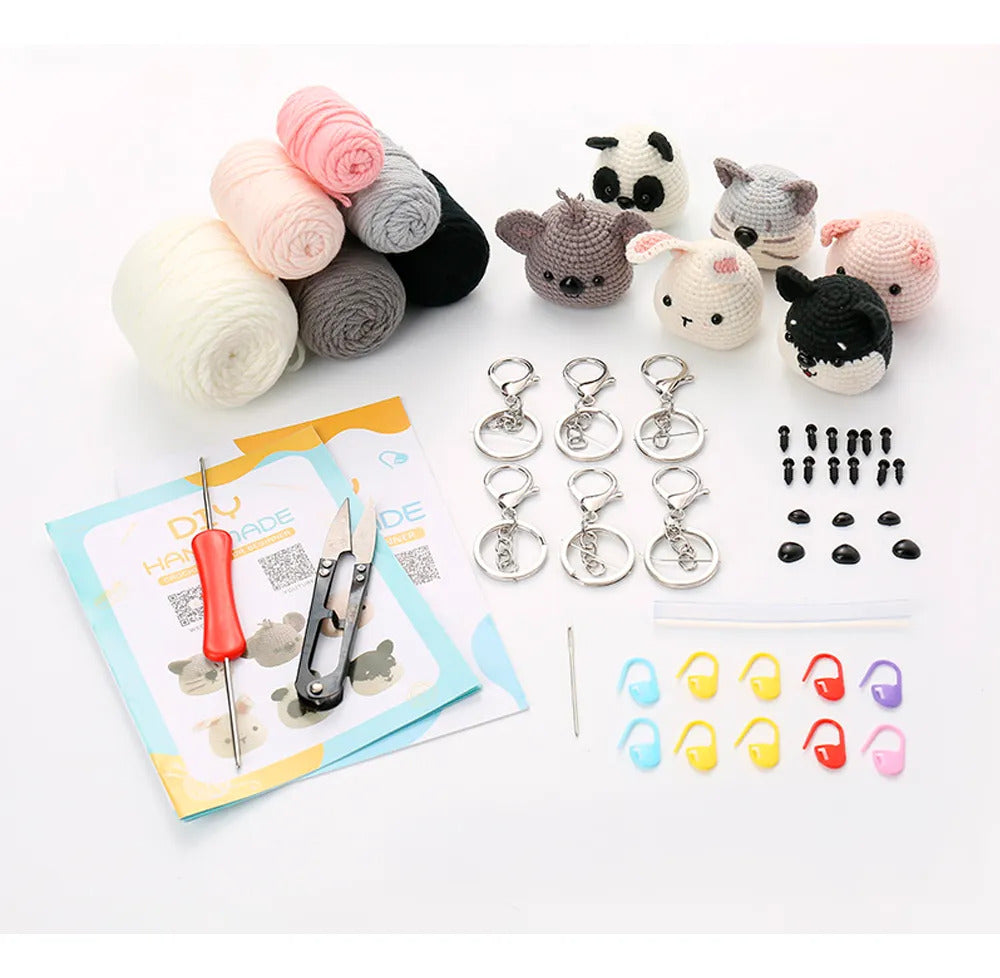 Set Diy Crochet Amigurumi Animalitos Para Principiantes