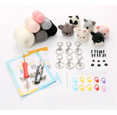 Set Diy Crochet Amigurumi Animalitos Para Principiantes
