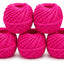 Pack De 5 Ovillos De Yute De Colores 2mm 50gr Por Ovillo