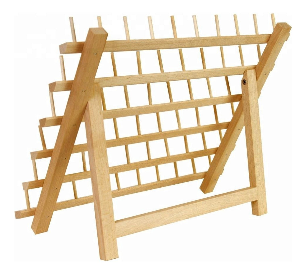Organizador De Madera Para 60 Hilos De Costura
