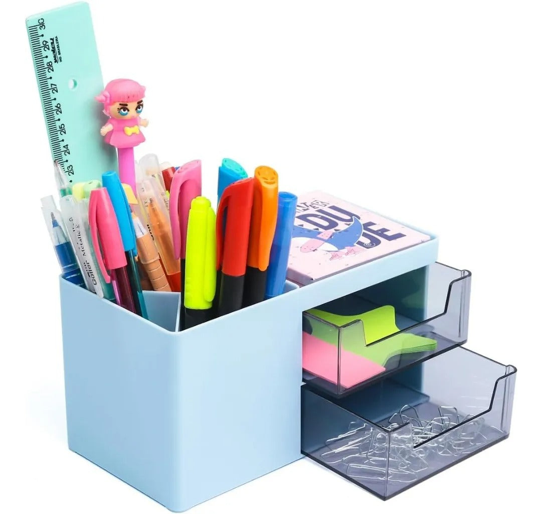 Organizador De Escritorio Con Cajones Y Compartimentos