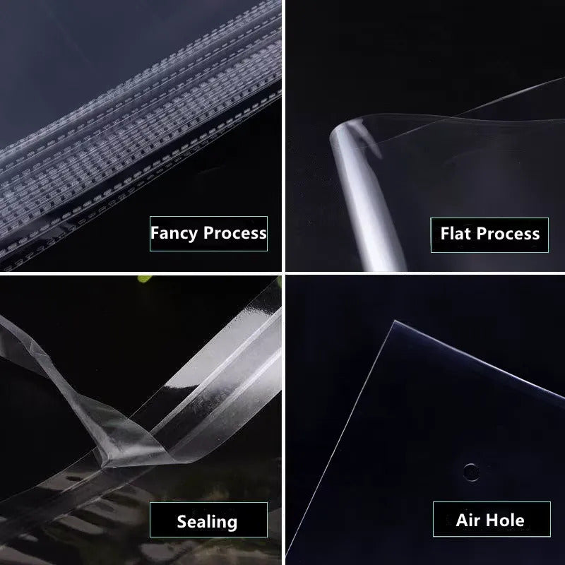100 Bolsas Tipo Celofán Cierre Con Adhesivo 15 X 20cm