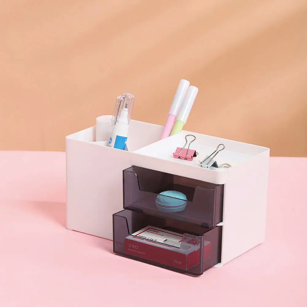 Organizador De Escritorio Con Cajones Y Compartimentos