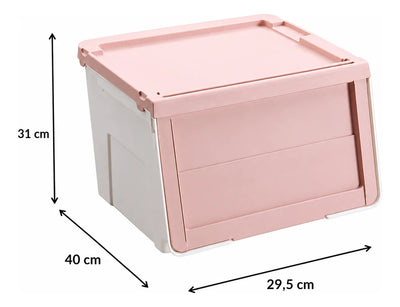 Caja Organizadora Apilable Con Tapa Frontal Abatible 0540