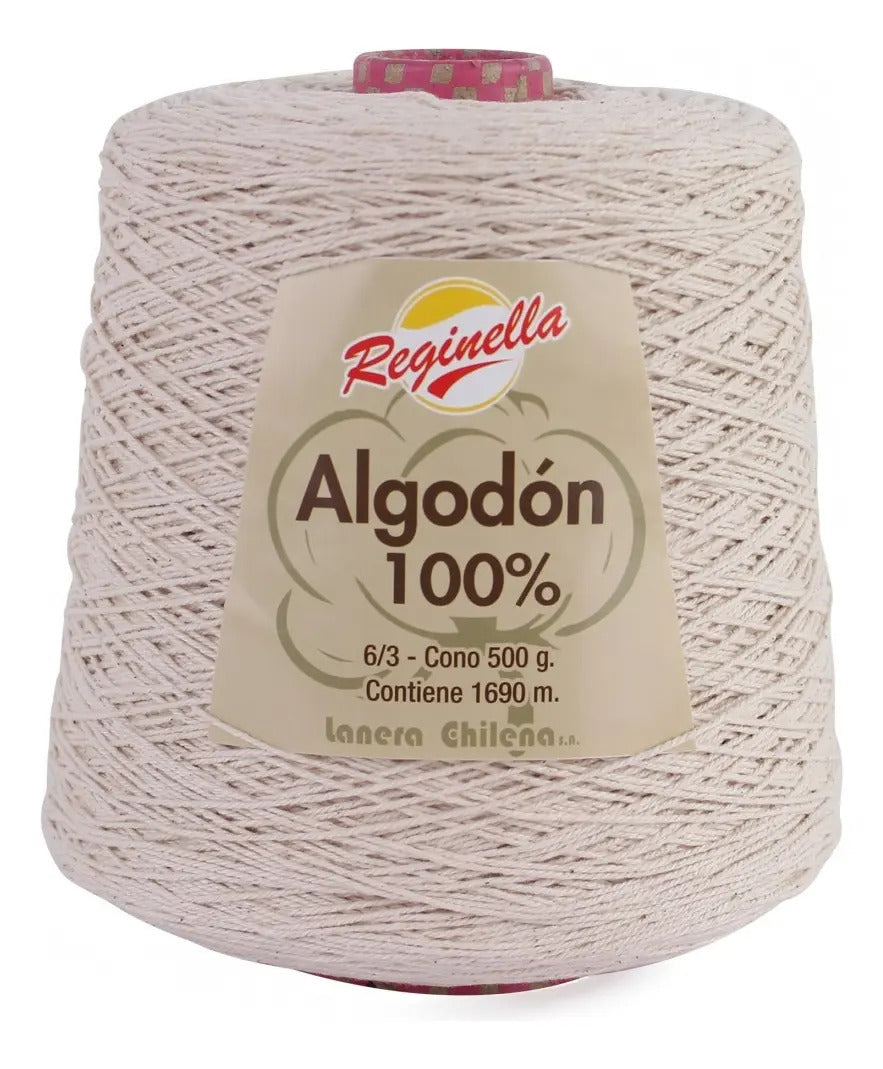2 X Conos De Algodon 100% Reginella 500grs C/u