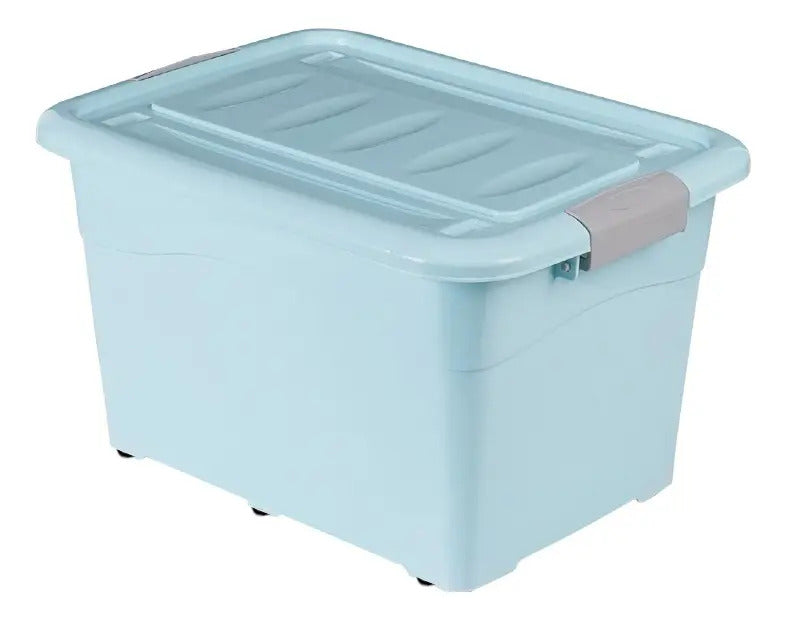Caja Organizadora Plástica 180 Litros Con Tapa Multiuso