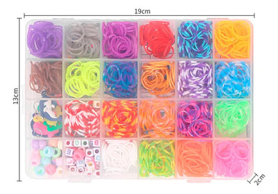 Kit Bandas Elásticas Para Pulseras Loom Y Accesorios