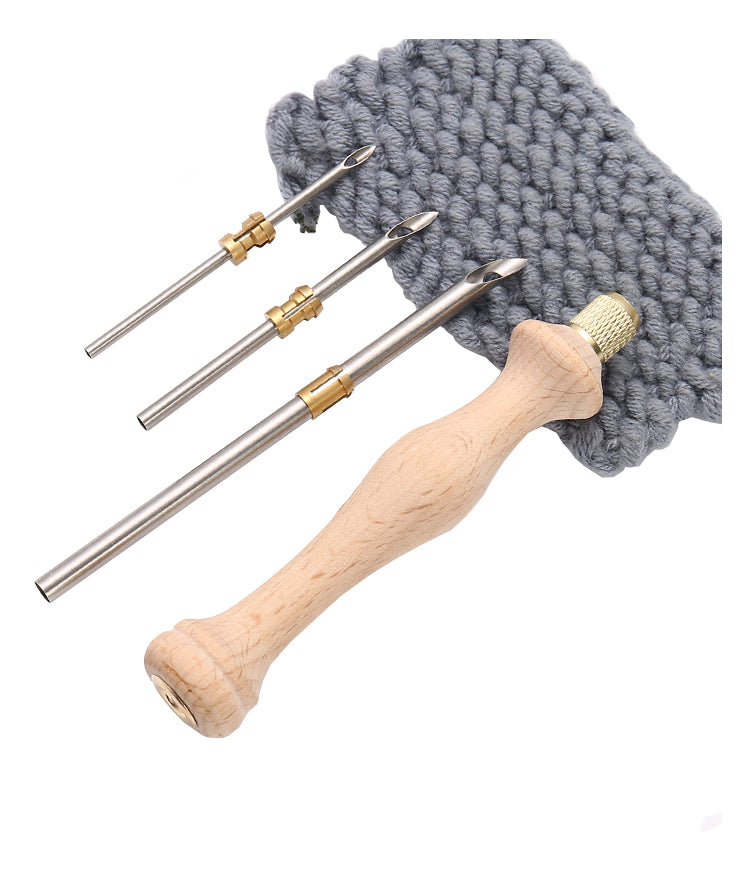 Kit Aguja Mágica Con 3 Agujas Intercambiables Bordado