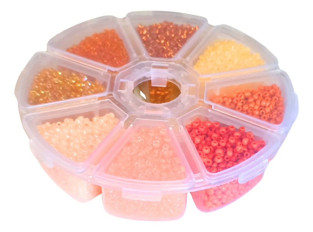 Caja De Mostacillas Pulseras Colores Incluye Cajita Plástica