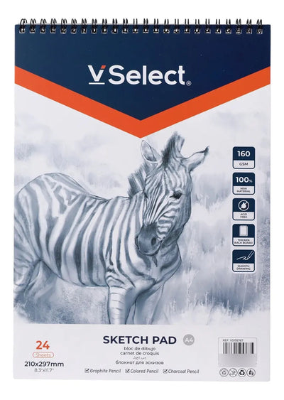Block De Dibujo A4 160g 24 Hojas Papel Sketch