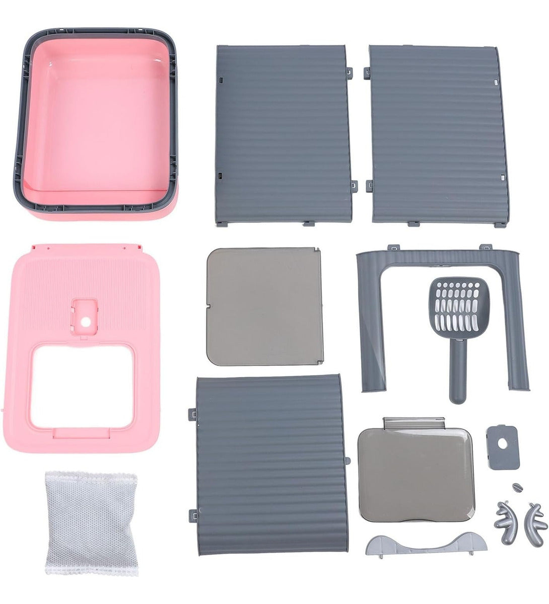 Arenero Cerrado Desmontable Para Gato Con Pala