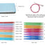 Set Palillos Circulares Intercambiables Para Tejer Y Estuche