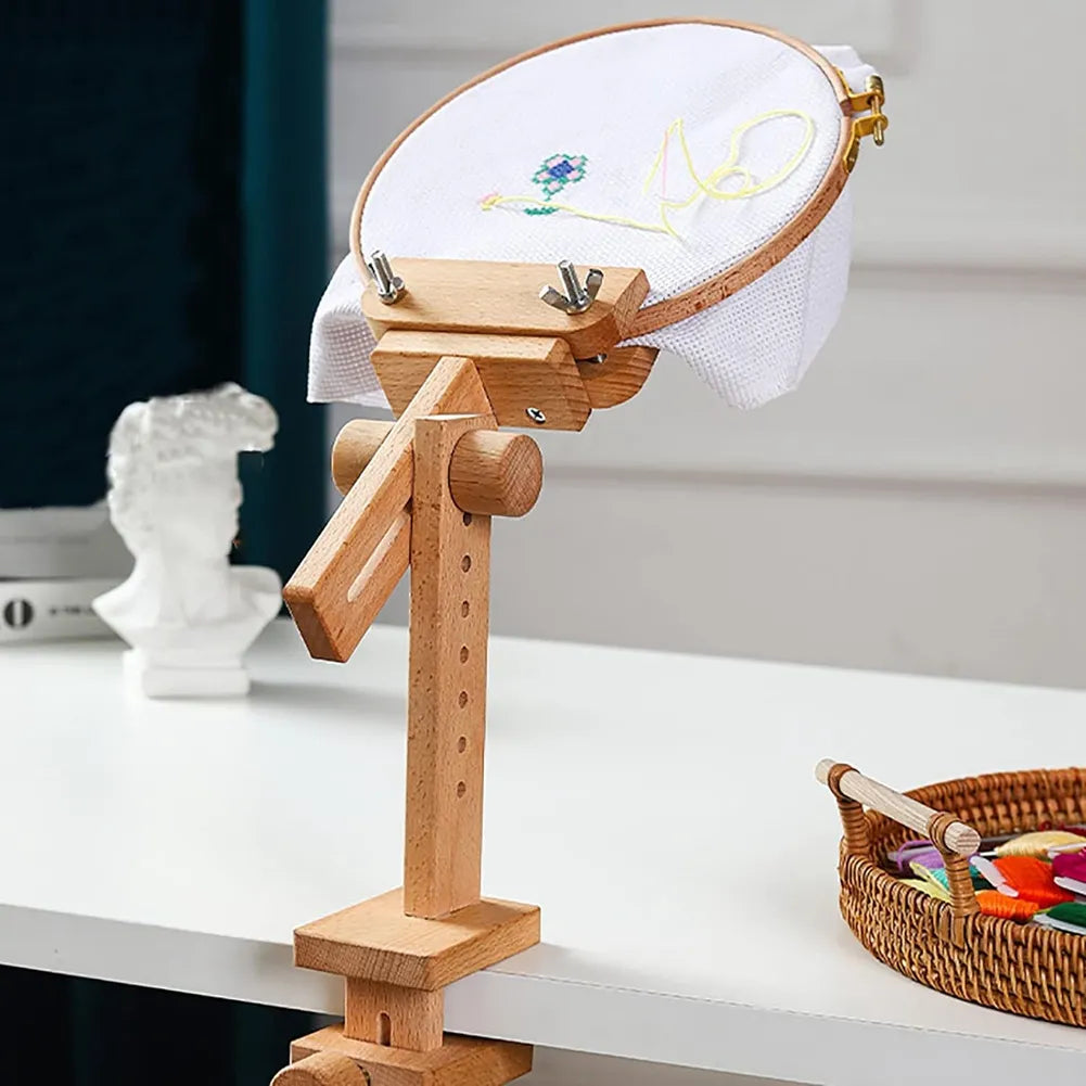 Soporte De Madera Ajustable Para Bastidor De Bordado