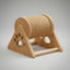 Rascador Rodillo Giratorio Para Gato Con Base De Madera