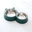 Plato Doble Para Mascotas Perro Gato Comedero Metalico
