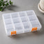 Caja Organizadora Plástica 12 Compartimentos Transparente