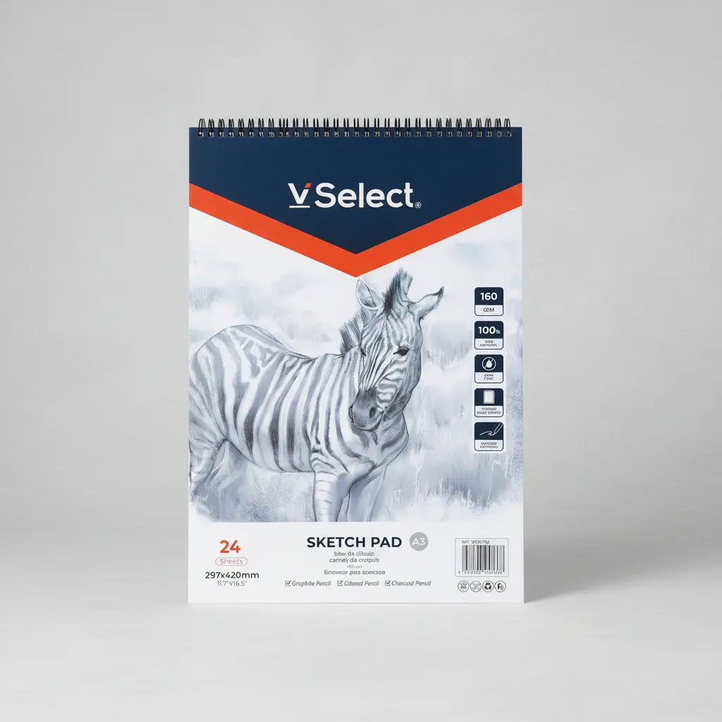 Block De Dibujo A3 160g 24 Hojas Papel Sketch