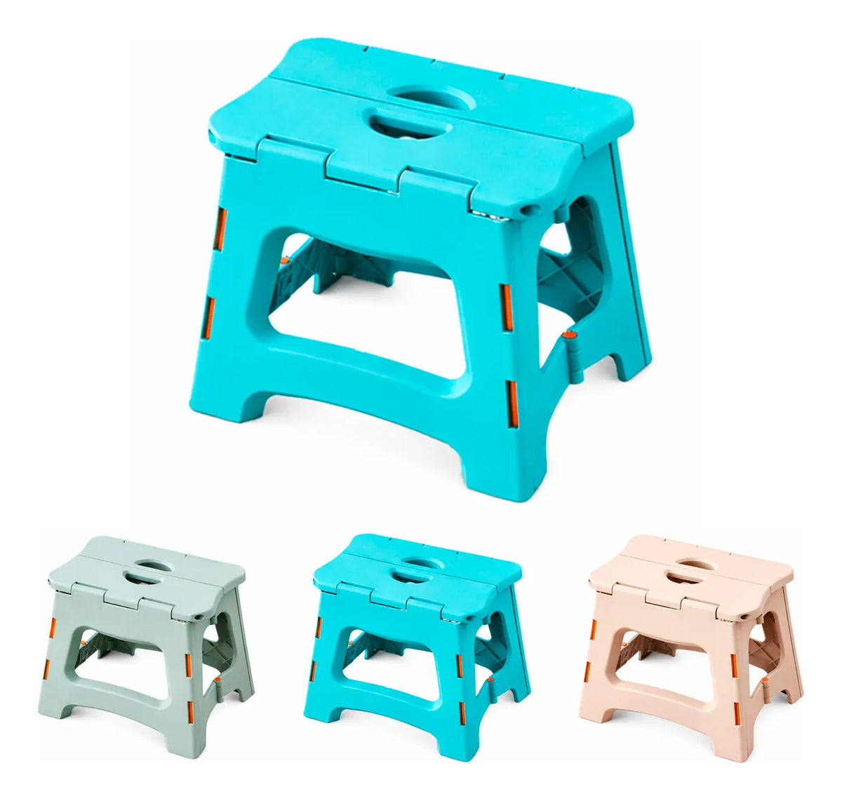 Piso Plegable Plastico Piso Escalera Taburete Banquito