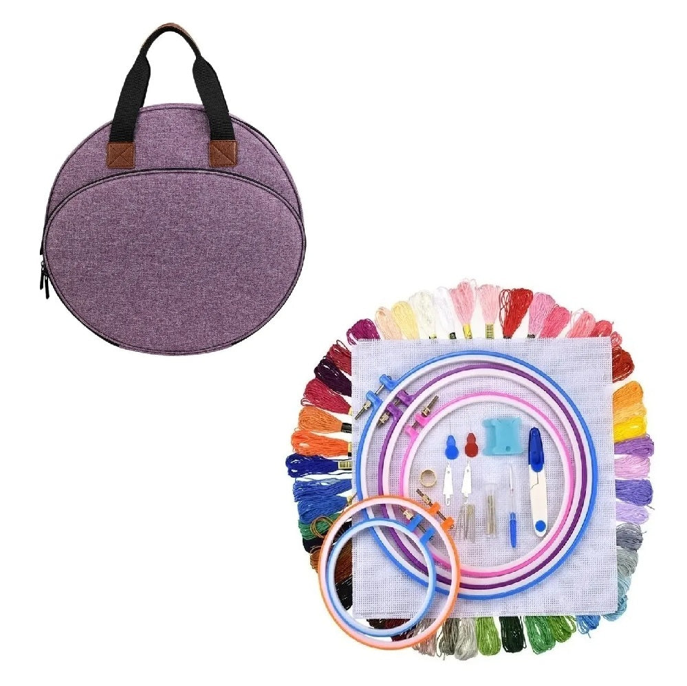 Set Completo De Bordado Y Bolso Grande - Ideal Para Regalo