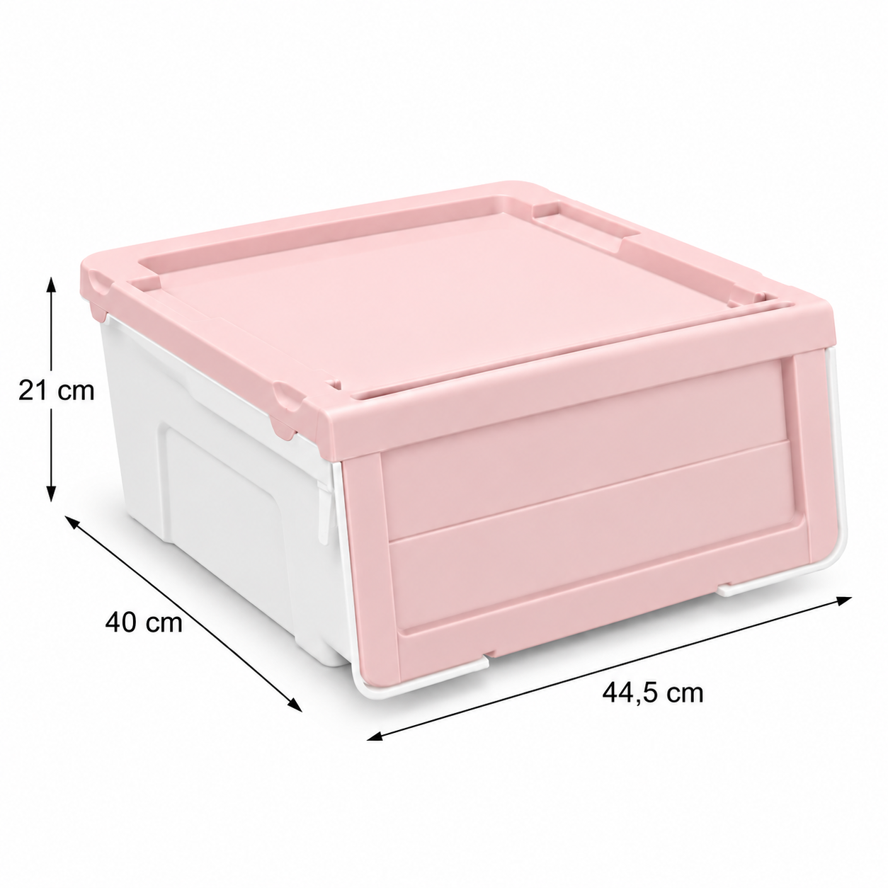 Caja Organizadora Apilable Con Tapa Frontal Abatible 0542