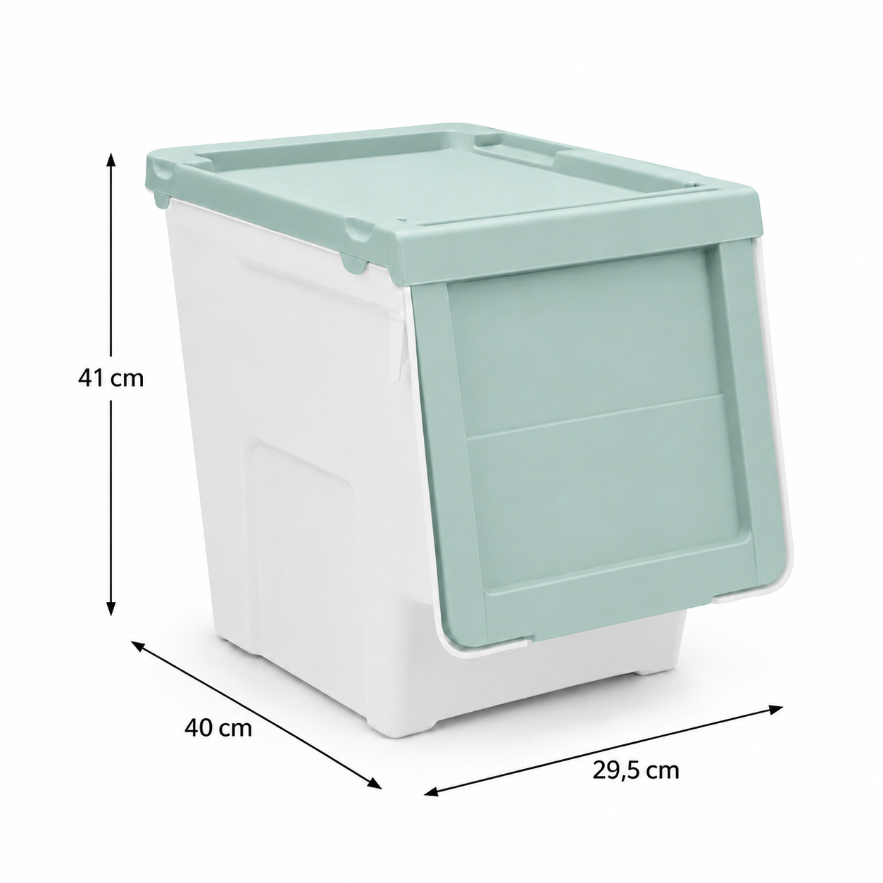 Caja Organizadora Apilable Con Tapa Frontal Abatible 0541