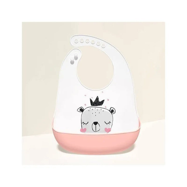 Babero De Silicona Ajustable Con Recoletor De Comida - Baúl de Ayün