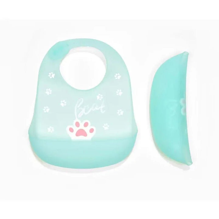 Babero De Silicona Ajustable Con Recoletor De Comida - Baúl de Ayün