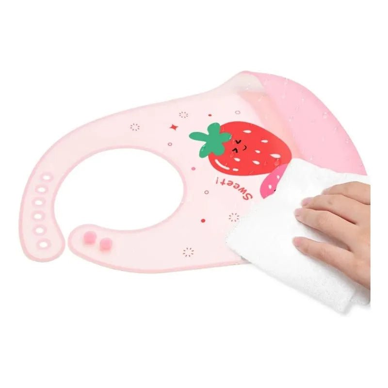 Babero De Silicona Ajustable Con Recoletor De Comida - Baúl de Ayün