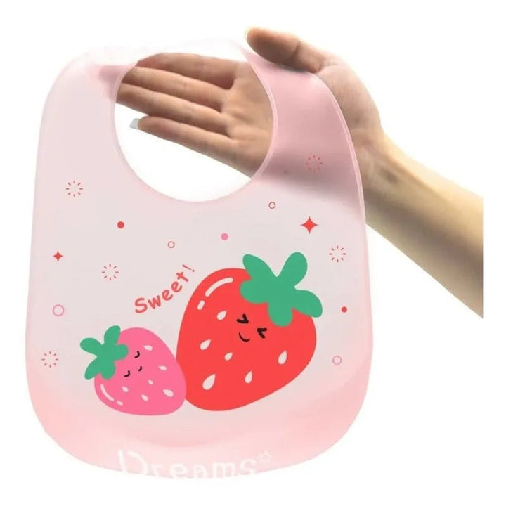 Babero De Silicona Ajustable Con Recoletor De Comida - Baúl de Ayün