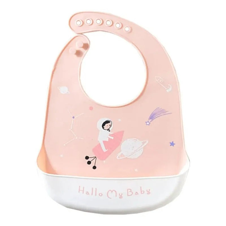 Babero De Silicona Ajustable Con Recoletor De Comida - Baúl de Ayün