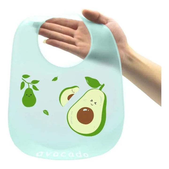Babero De Silicona Ajustable Con Recoletor De Comida - Baúl de Ayün