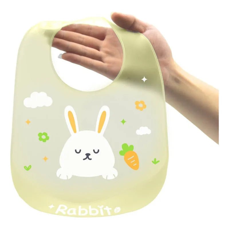 Babero De Silicona Ajustable Con Recoletor De Comida - Baúl de Ayün