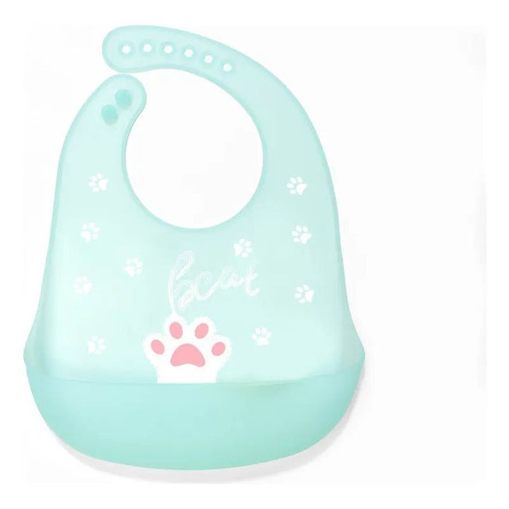 Babero De Silicona Ajustable Con Recoletor De Comida - Baúl de Ayün