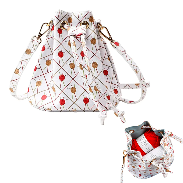 Bolsito Porta-Tejidos – Guarda Lanas y Accesorios de Crochet