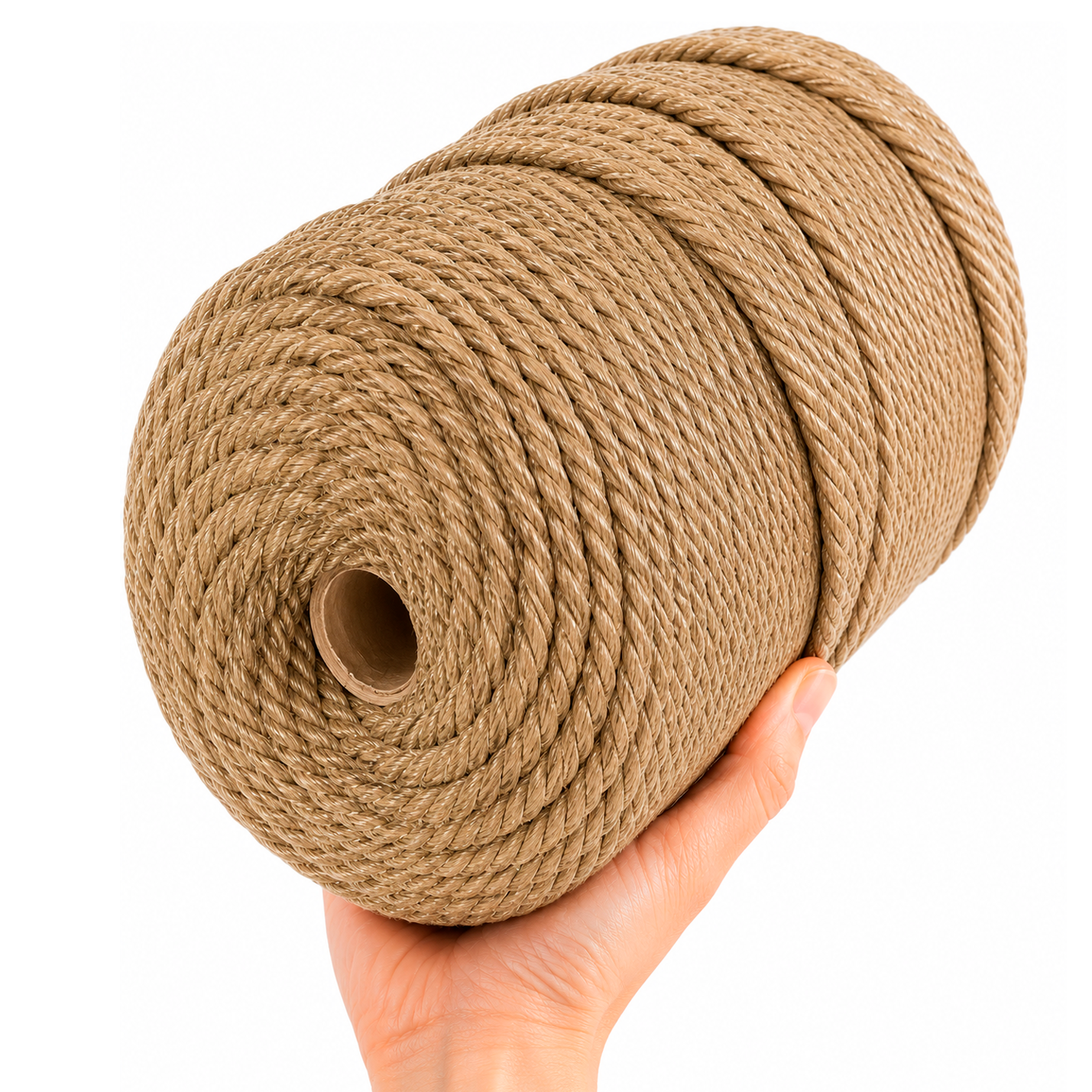 Cordón Algodón Torcido 5mm 200 Metros Para Macramé
