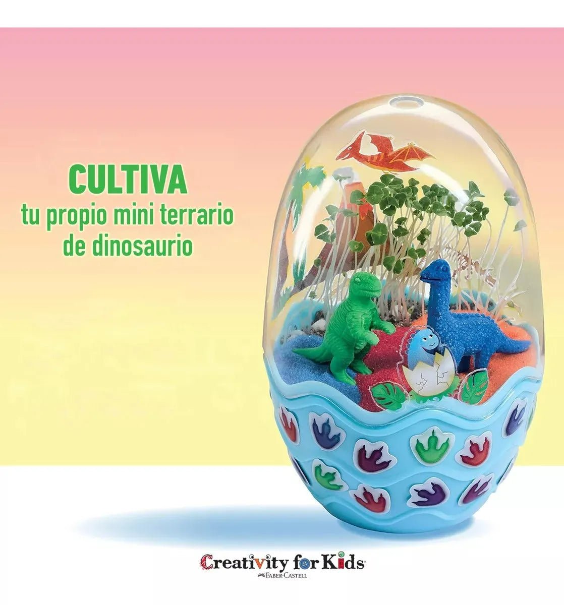 Creativity For Kids: Mini Garden - Dinosaurio Kit Terrario - Baúl de Ayün