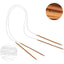 Palillos con cable para tejido 