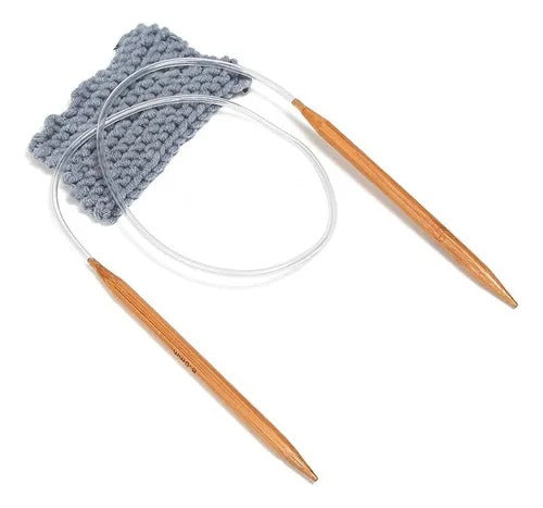 Palillos circulares de varios grosores – ideales para suéteres y gorros