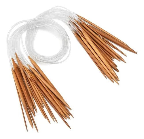 Herramientas para tejer en redondo – palillos con cable 80 cm