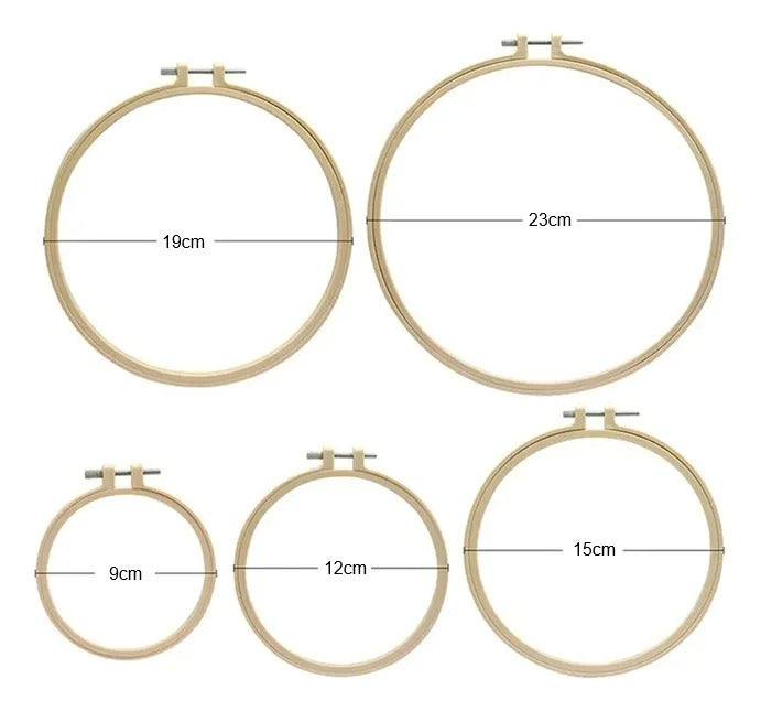 Set De 5 Bastidores De Plastico Para Bordado Bordar