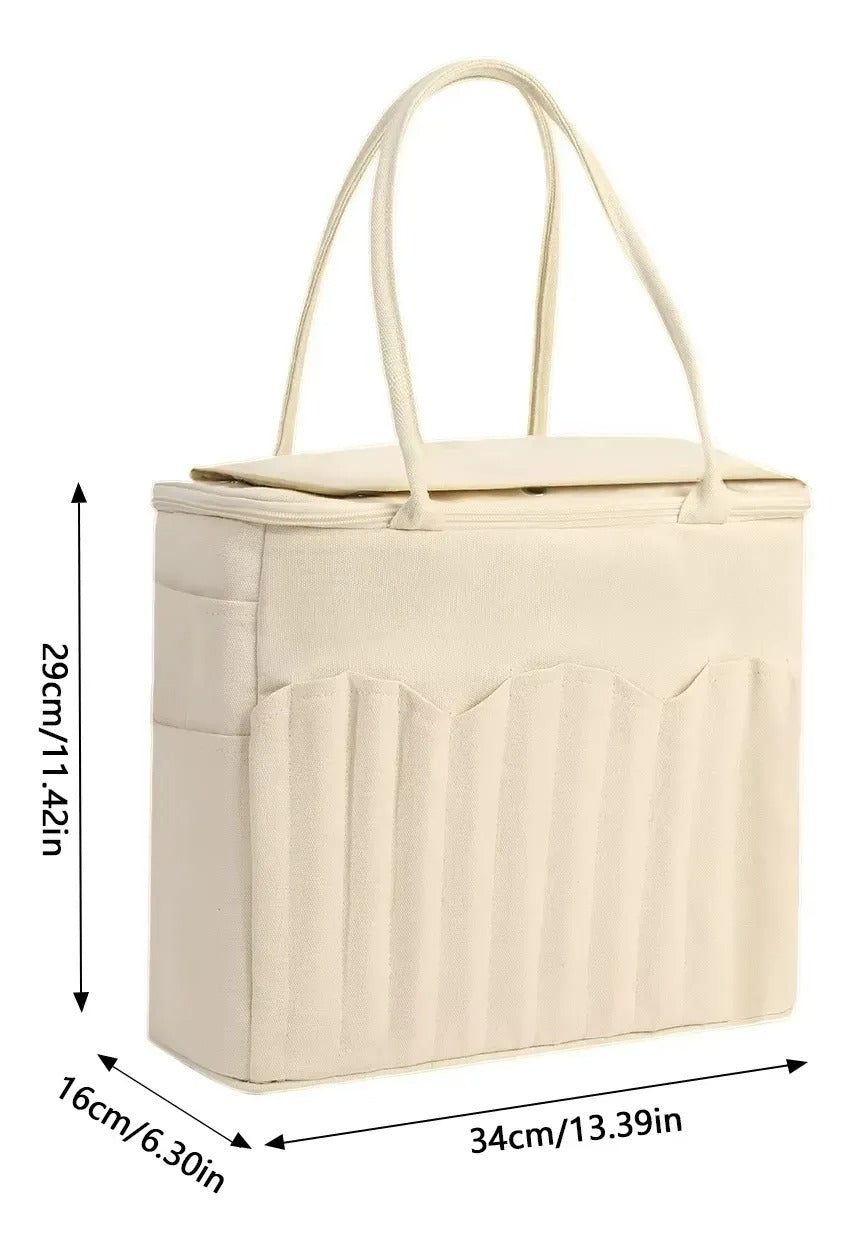Bolso Organizador Para Tejido Lanas Y Accesorios Para Tejer