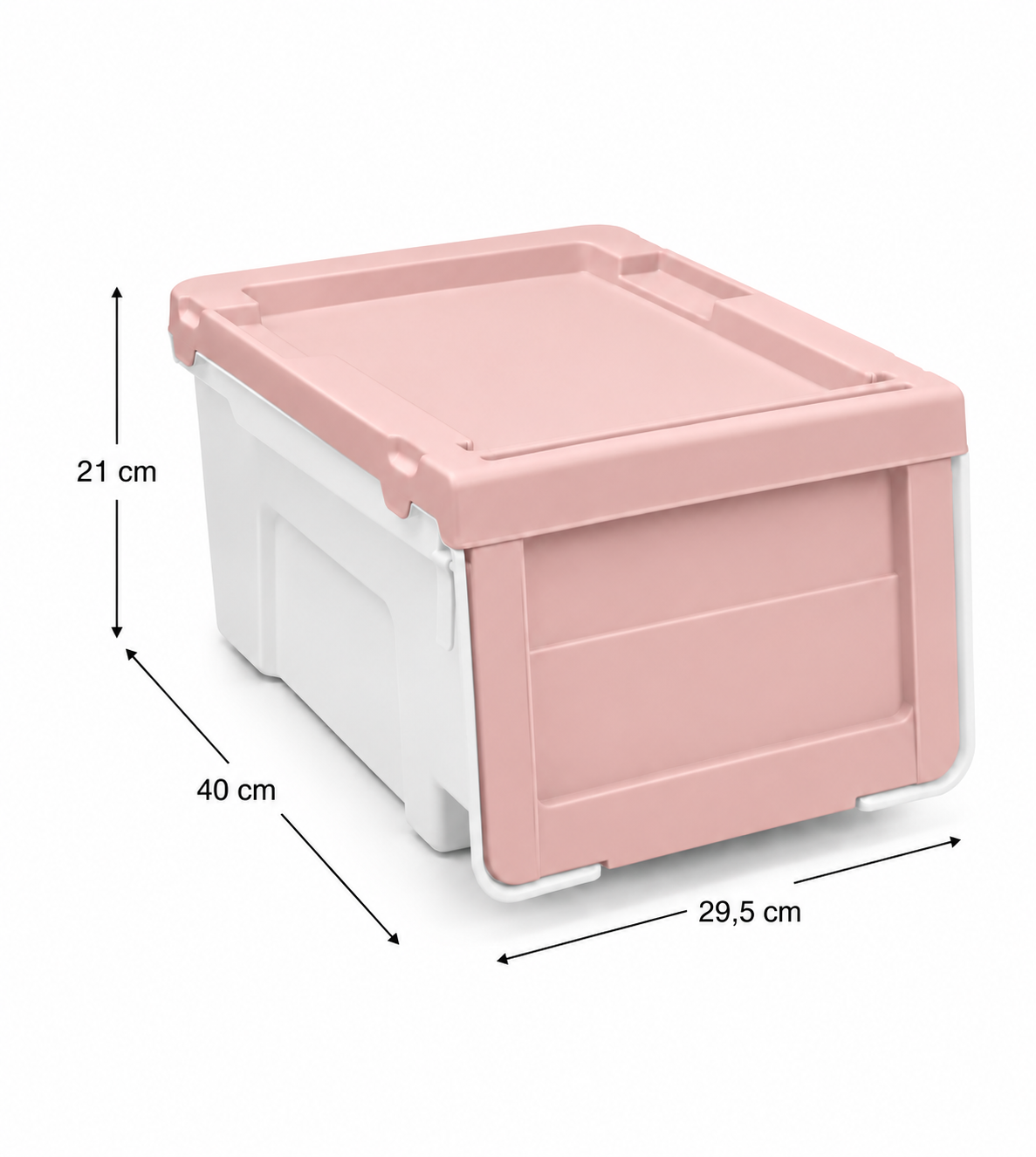 Caja Organizadora Apilable Con Tapa Frontal Abatible 0539